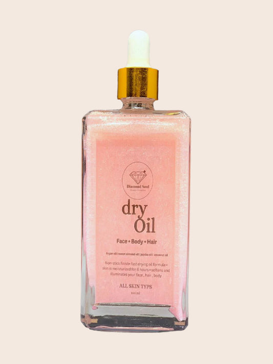 Dry oil pink rose